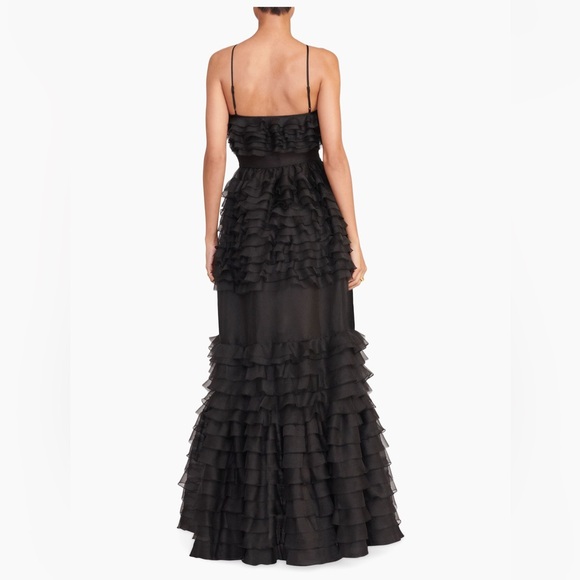 Staud
Florian Tiered Ruffle Halter Gown - Picture 3 of 9